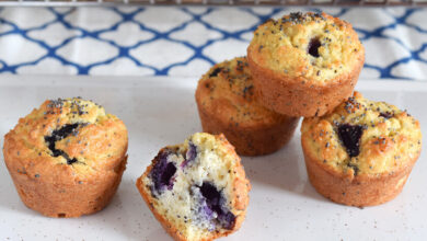 Photo of Mini muffins keto con arándanos: Receta saludable y fácil de muffins bajos en carbohidratos.